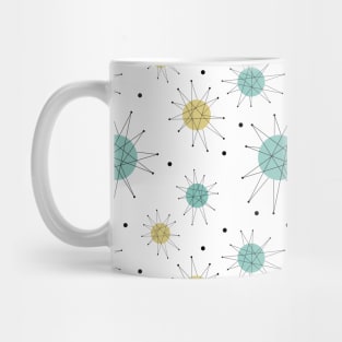 Atomic Era Franciscan Starburst Mid Century Pattern Mug